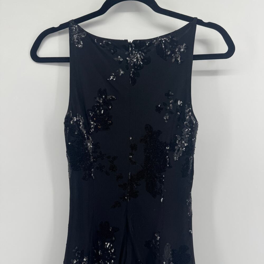 Runaway the Label Margie Sequin Mini Dress Sz Small Floral Boatneck Bodycon - Picture 5 of 11